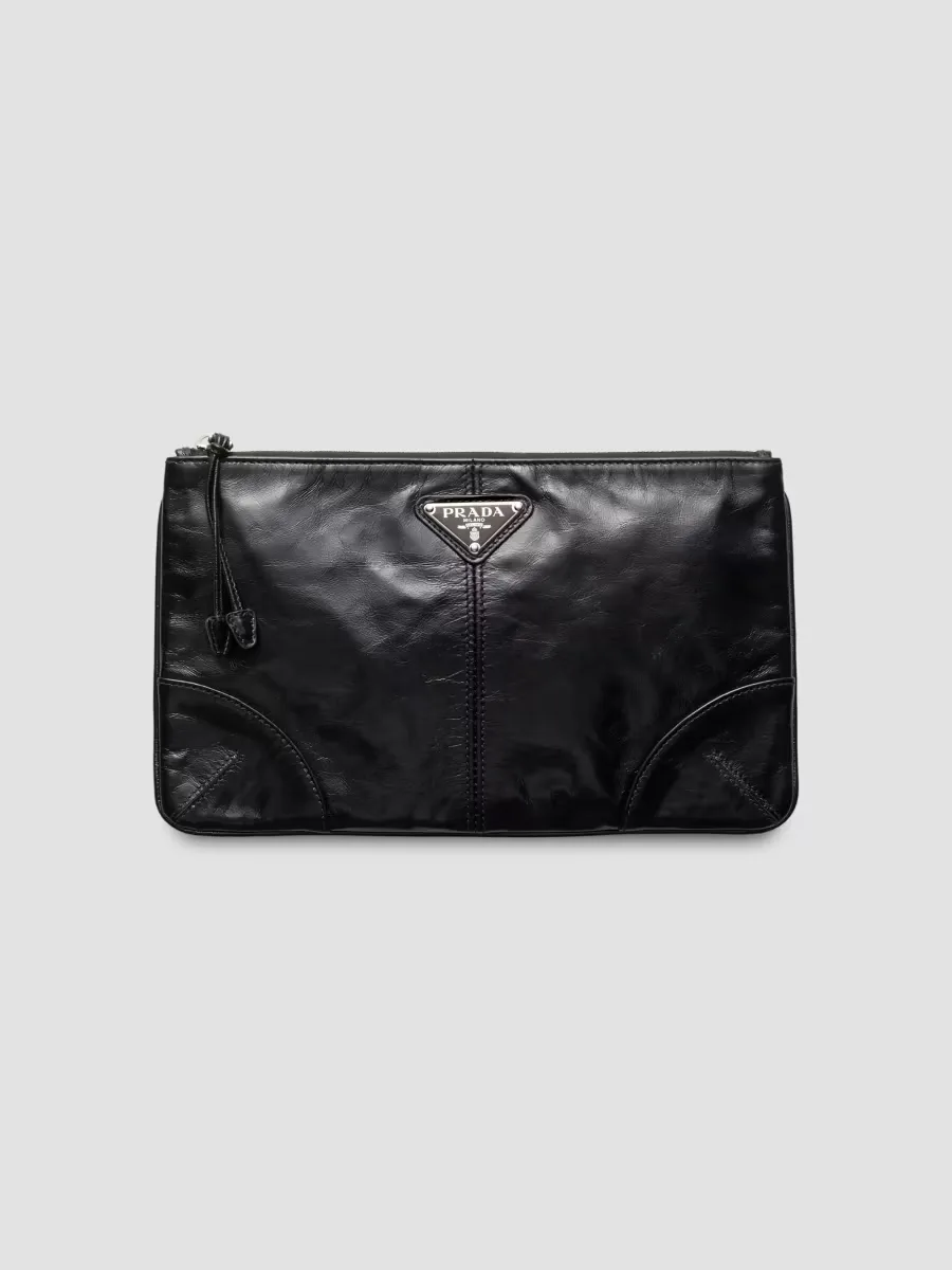 Leather Pouch by Prada