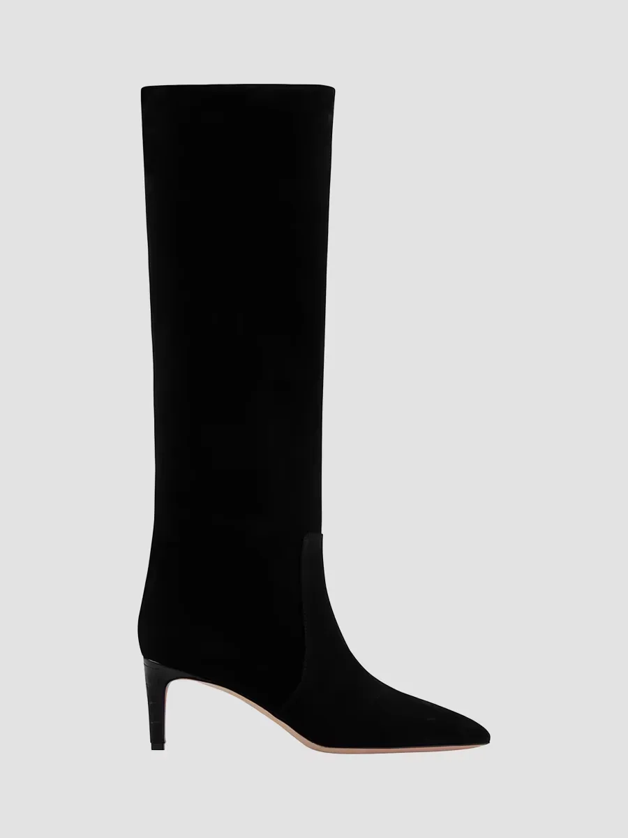 60MM Stiletto Suede Knee-High Boots by Paris Texas