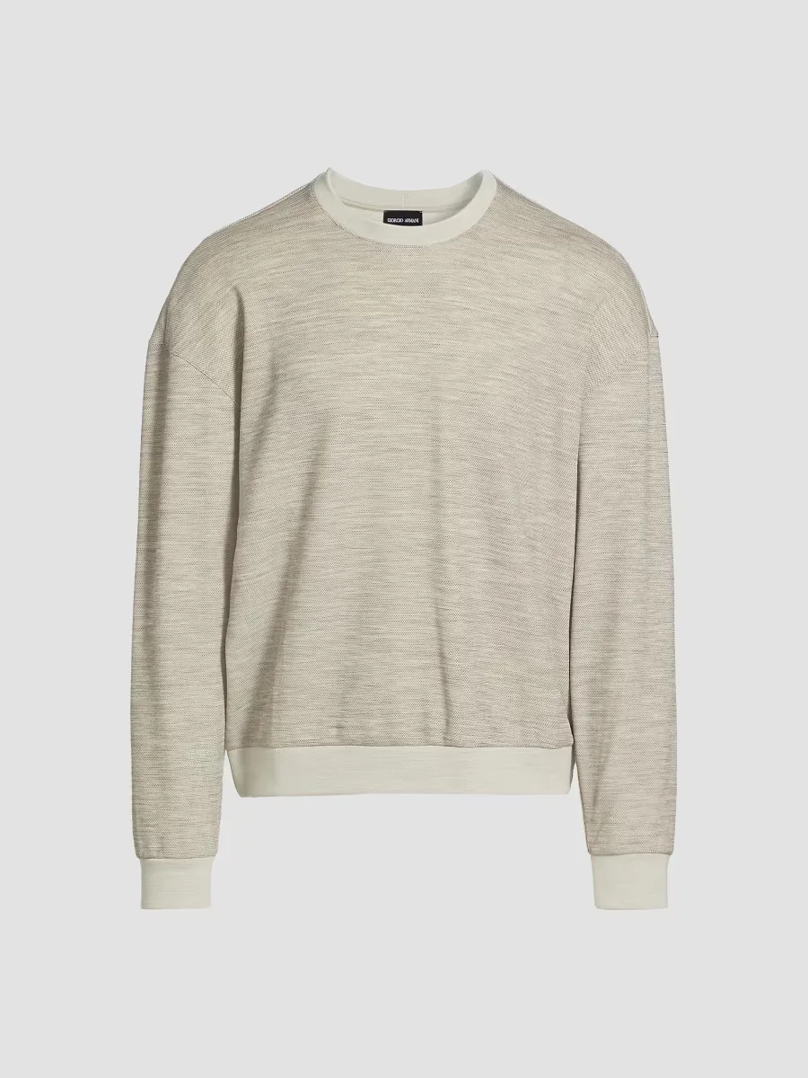 Giorgio Armani Wool Jersey Crewneck Sweater by Armani