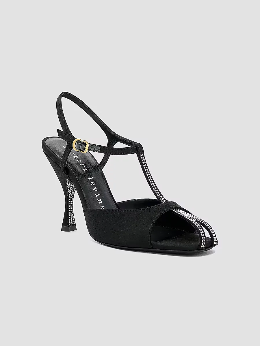 Hidden Gem 95MM Satin Sandals by Herbert Levine