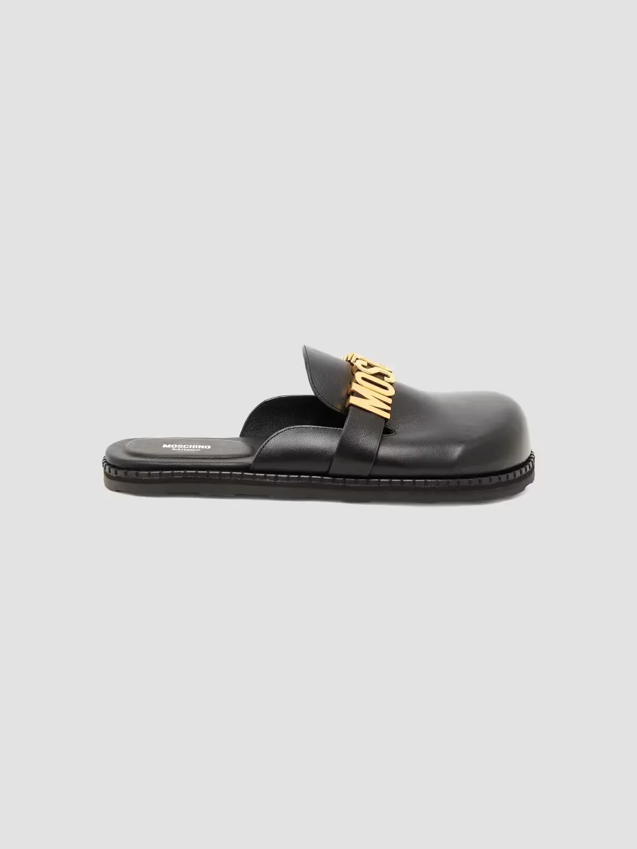 Leather Mules by Moschino