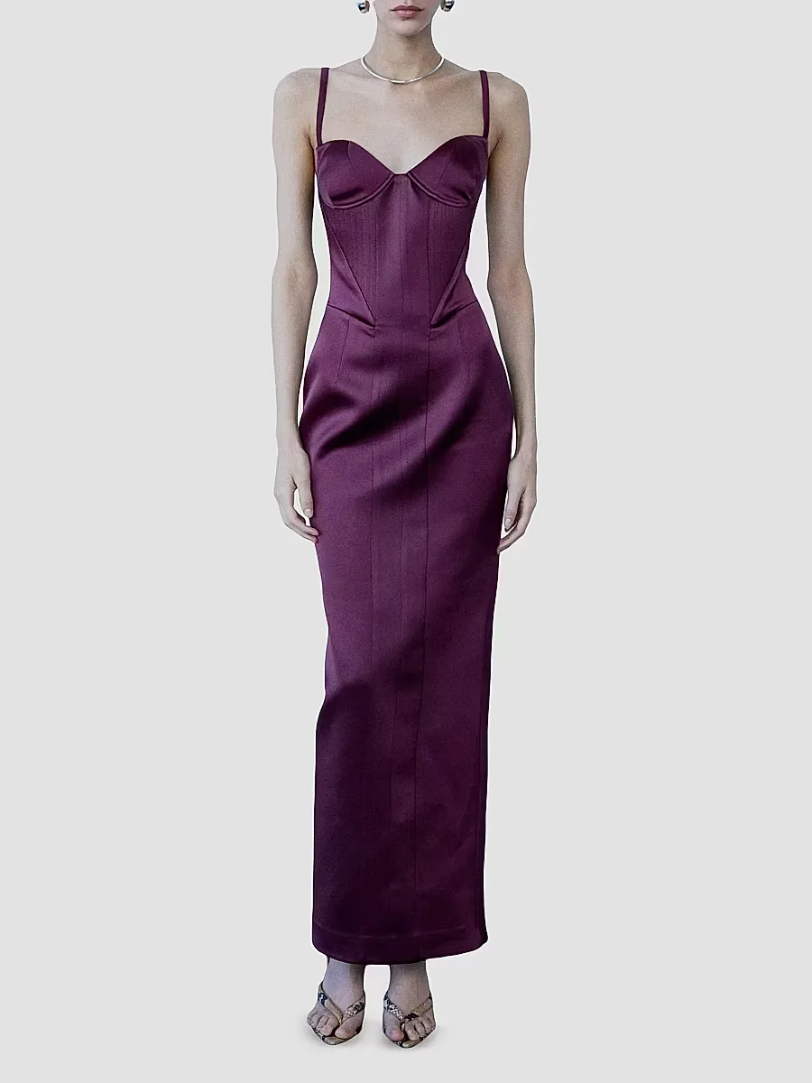 Yasmeen Satin Corset Gown by The New Arrivals Ilkyaz Ozel