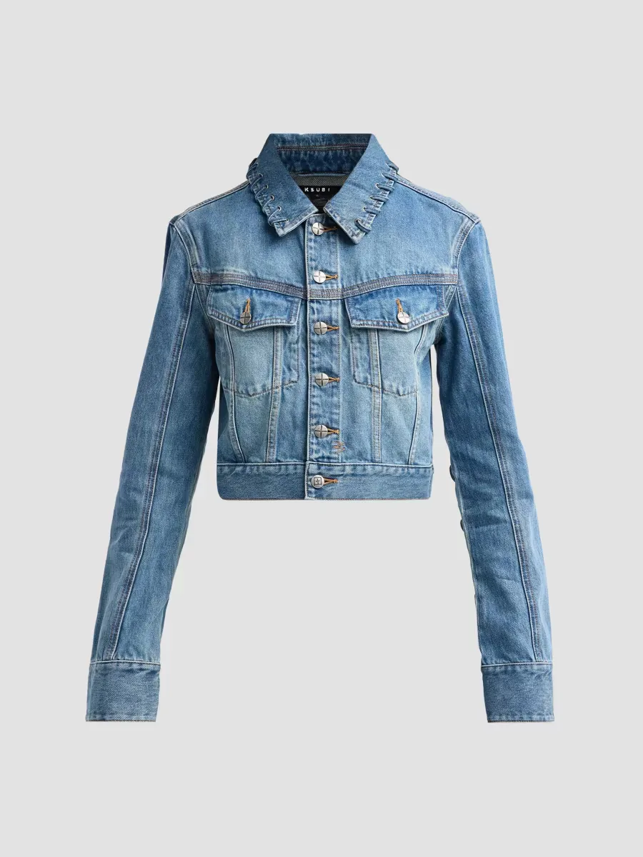 Slim Trucker Highway Jacket - Denim by Ksubi