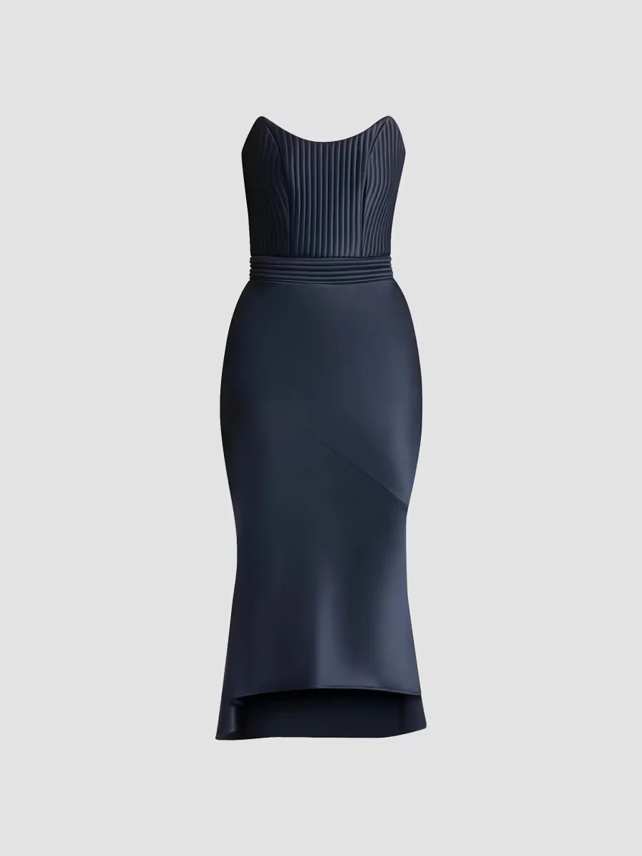 Germaine Stretch-Satin Midi-Dress by Zhivago