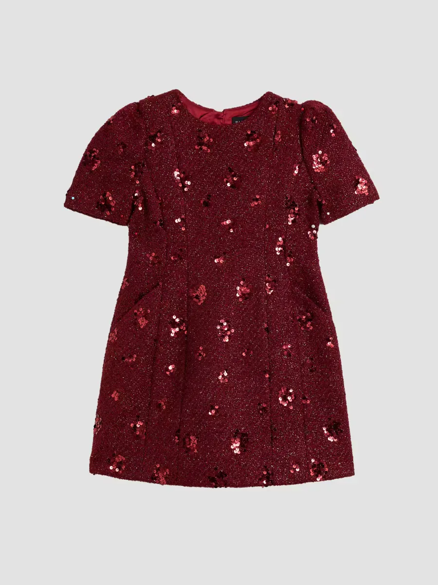 Evianna Sequined Boucl Mini Dress by Bardot