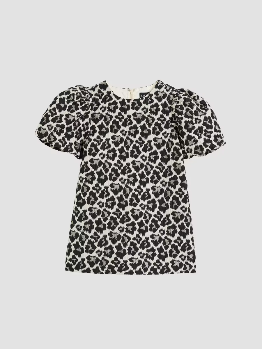 Zayla Leopard-Print Mini Dress by Bardot