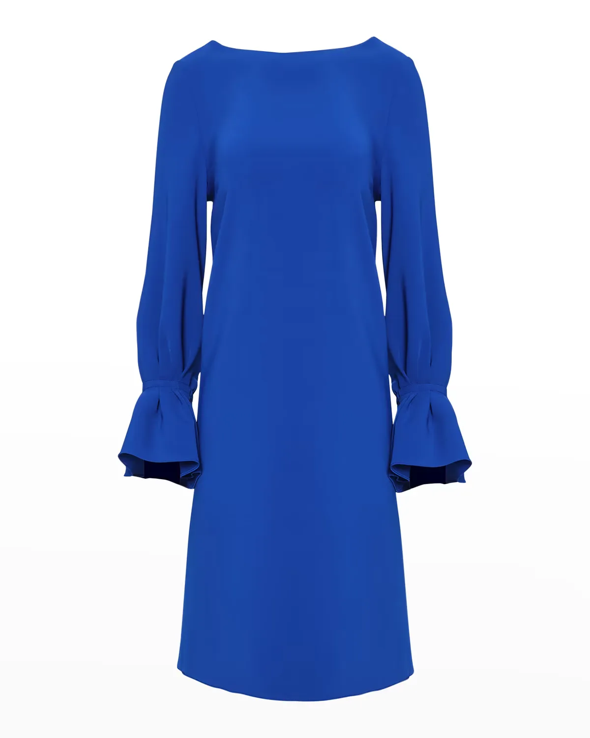 Ruffle-Cuff Shift Dress by Carolina Herrera