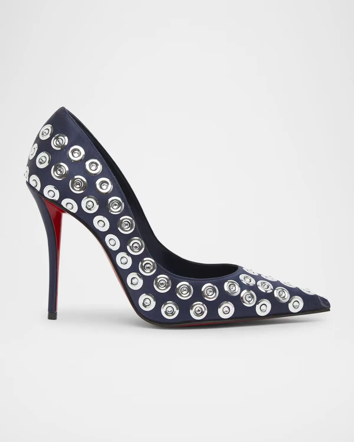 100mm Miss Z Silk Crystal Pumps by Christian Louboutin