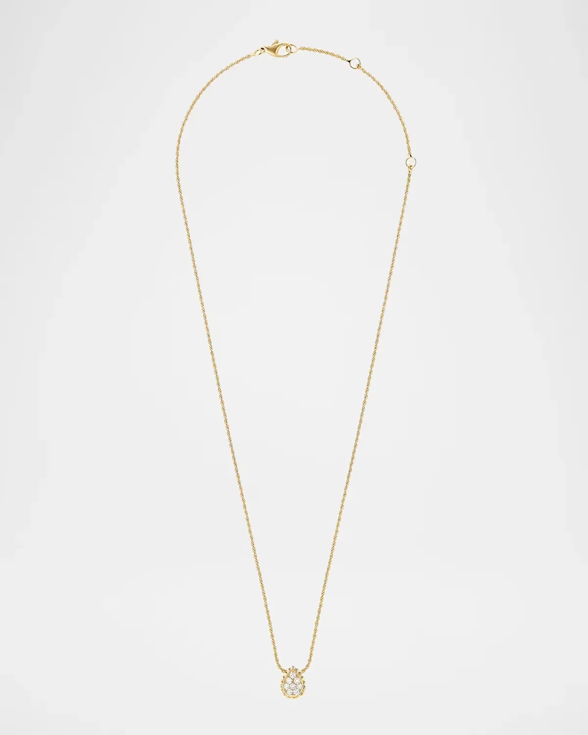 Serpent Boheme 18K Yellow Gold Diamond Teardrop Pendant Necklace by Boucheron