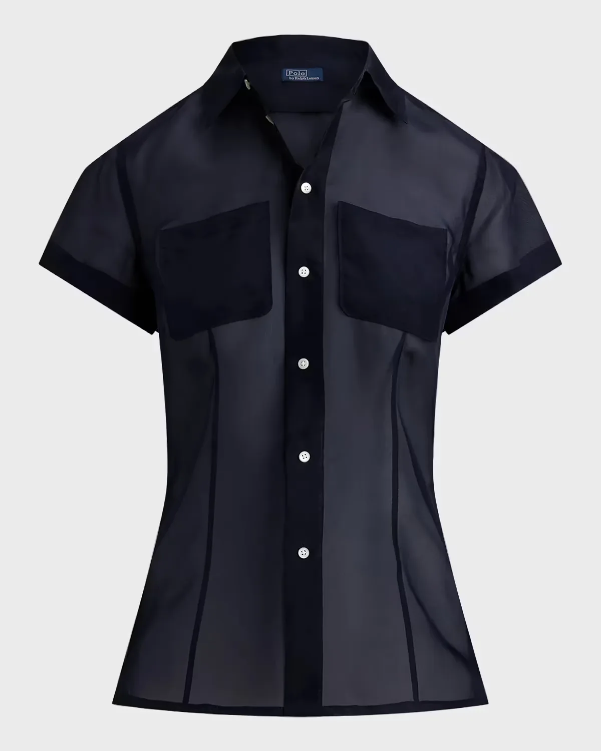 Charlie Mulberry Silk Short-Sleeve Shirt by Polo Ralph Lauren