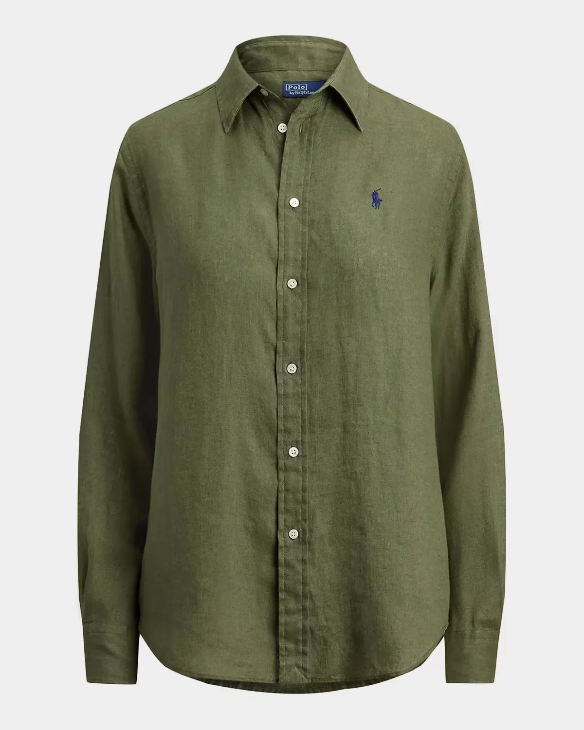 Logo Linen-Blend Shirt by Polo Ralph Lauren