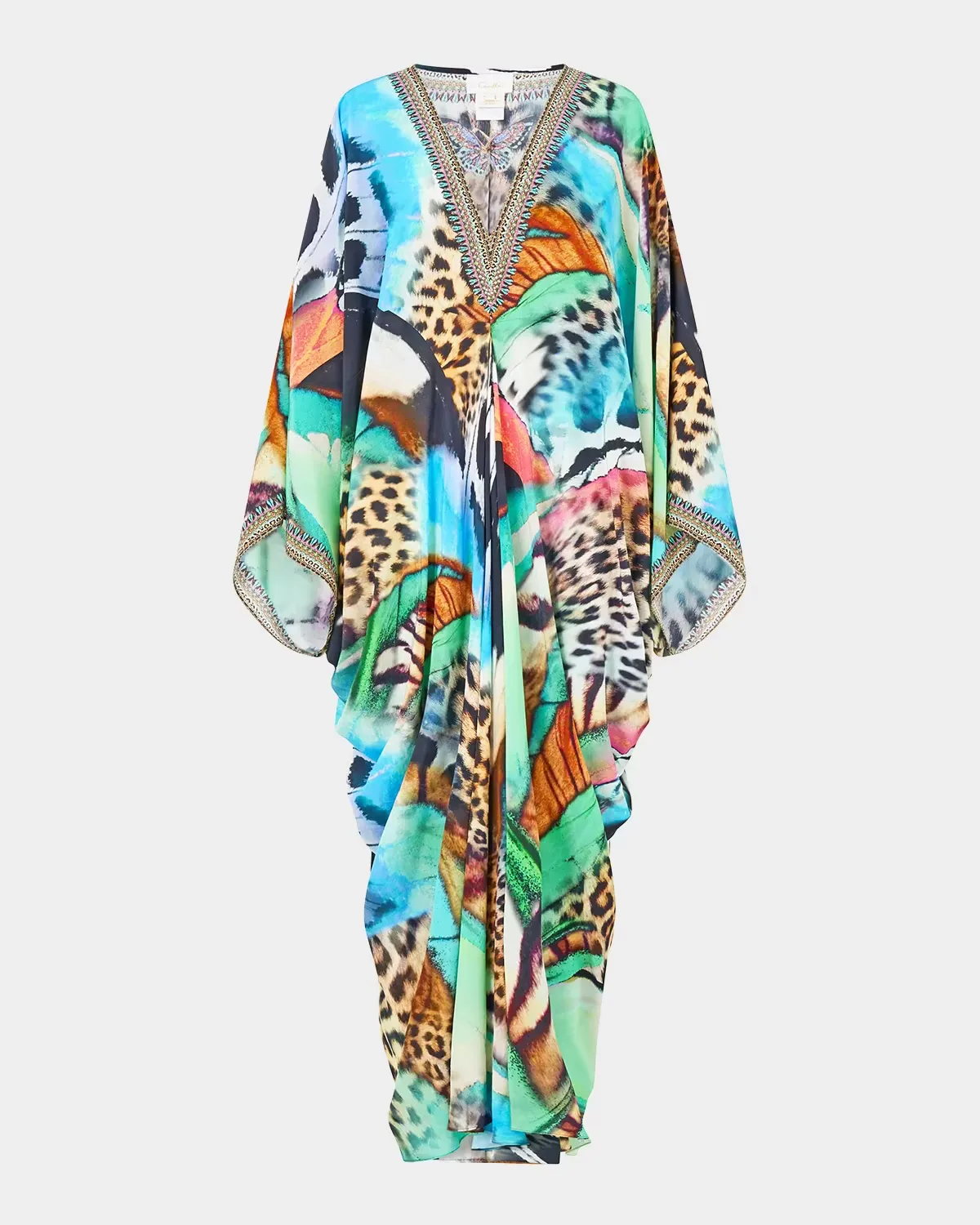 Bohemia-Print T-Shape Long Kaftan by Camilla