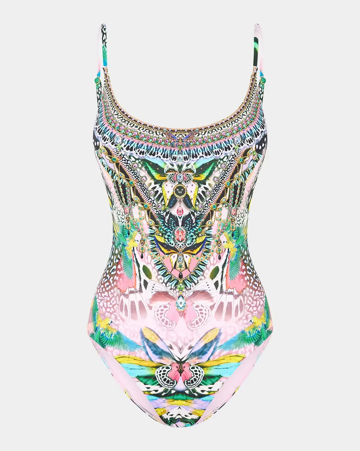 Millamorphosis Print Scoop-Neck One-Piece Swimsuit