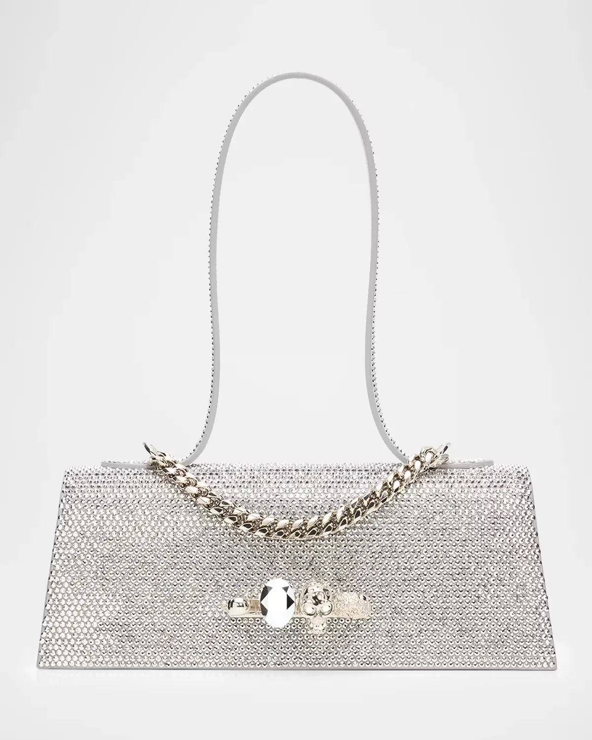 Jewelled Crystal Top-Handle Bag by McQueen