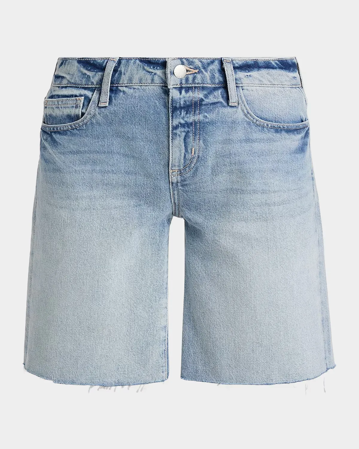 Elise Denim Bermuda Shorts by L & apos;AGENCE