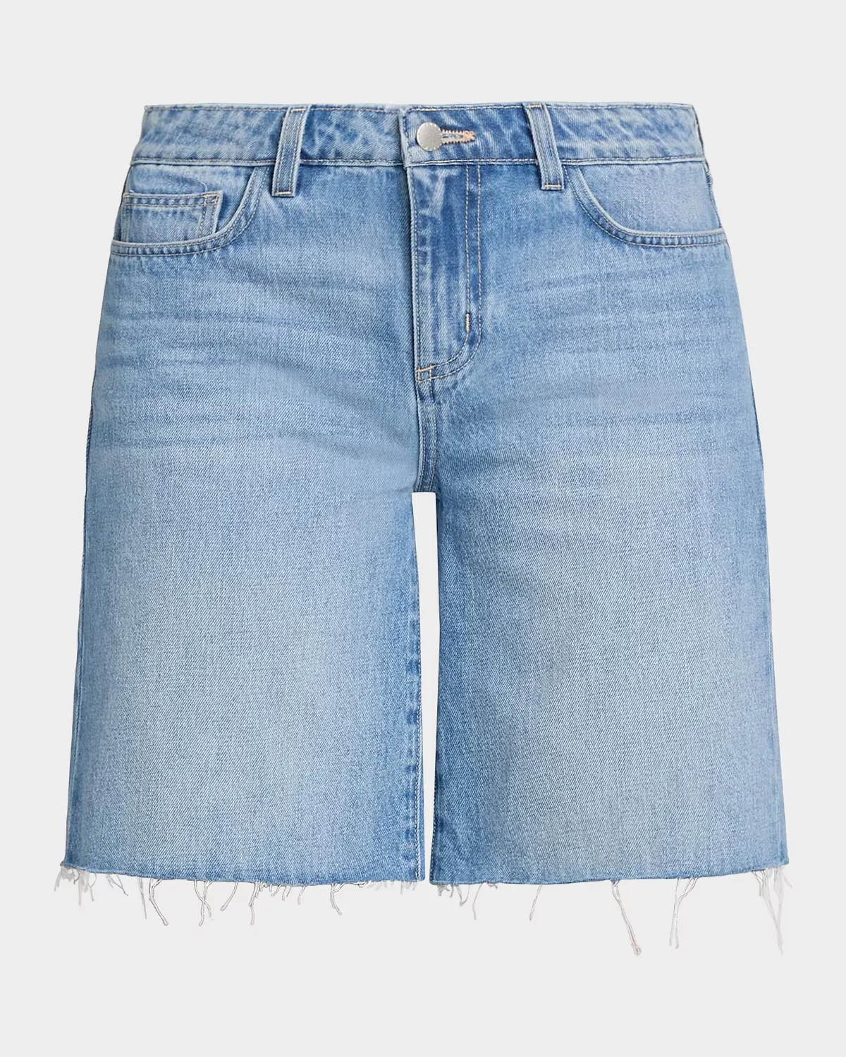 River Denim Bermuda Shorts by L & apos;AGENCE