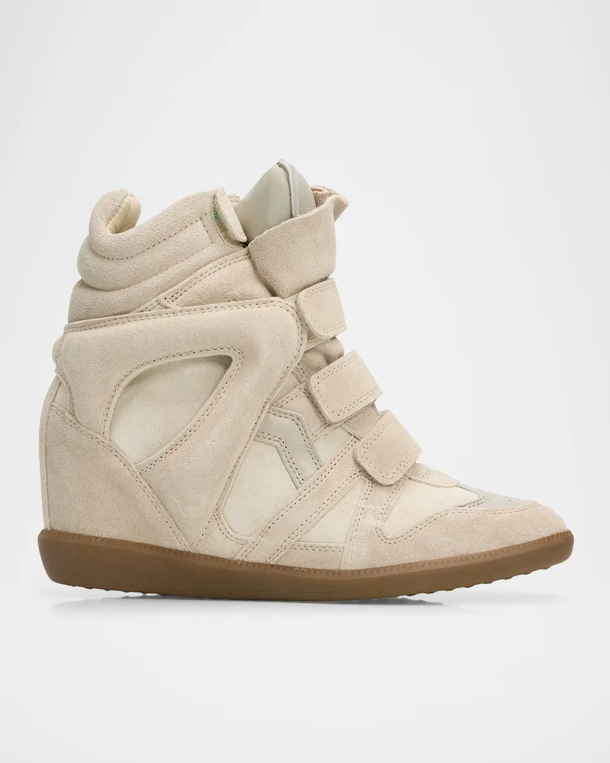 Bekett Leather & Suede High-Top Platform Sneakers