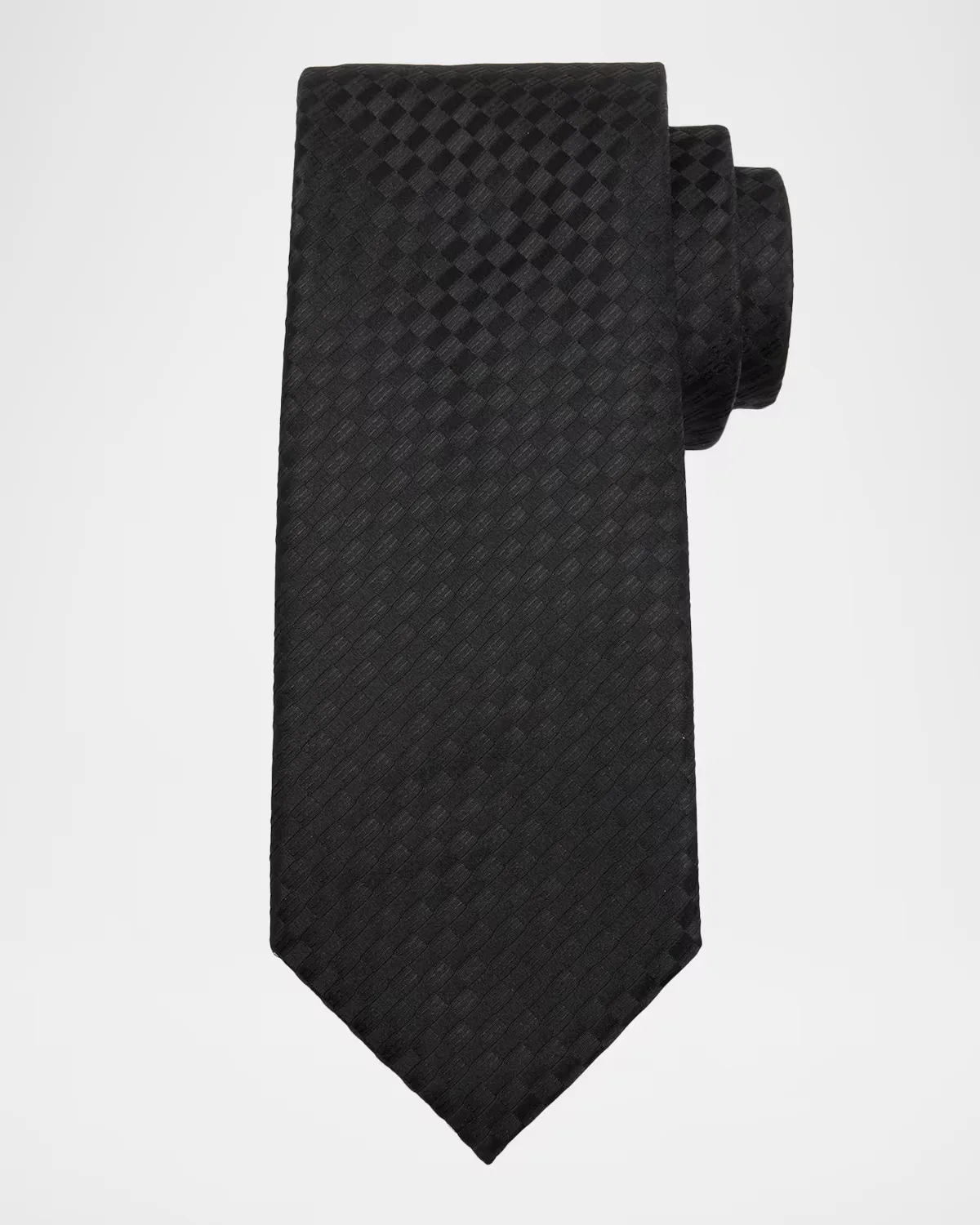 Silk Check Jacquard Tie by Tom Ford