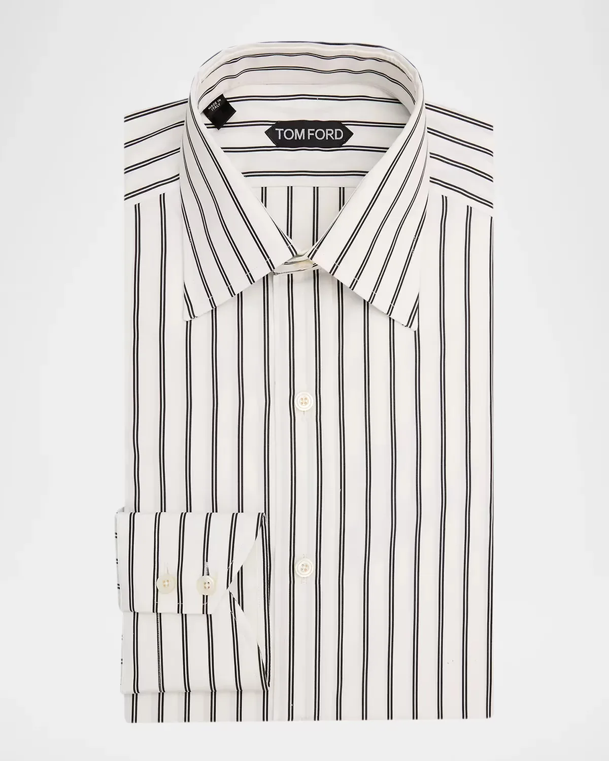 Striped Cotton Dress Shirt by Tom Ford