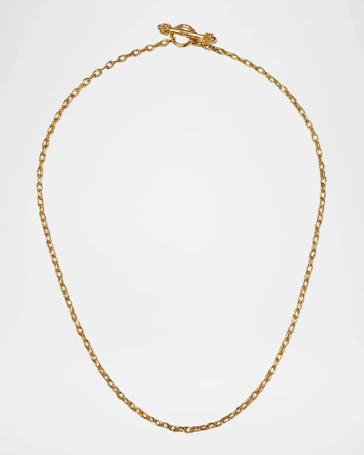 19K Yellow Gold Toggle Chain Necklace, 17L by Elizabeth Locke