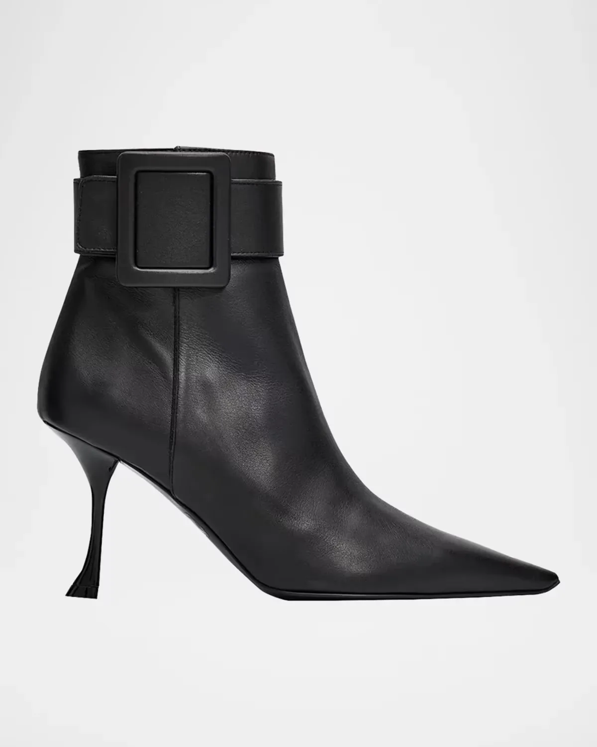 85mm Viv Ville Leather Booties by Roger Vivier
