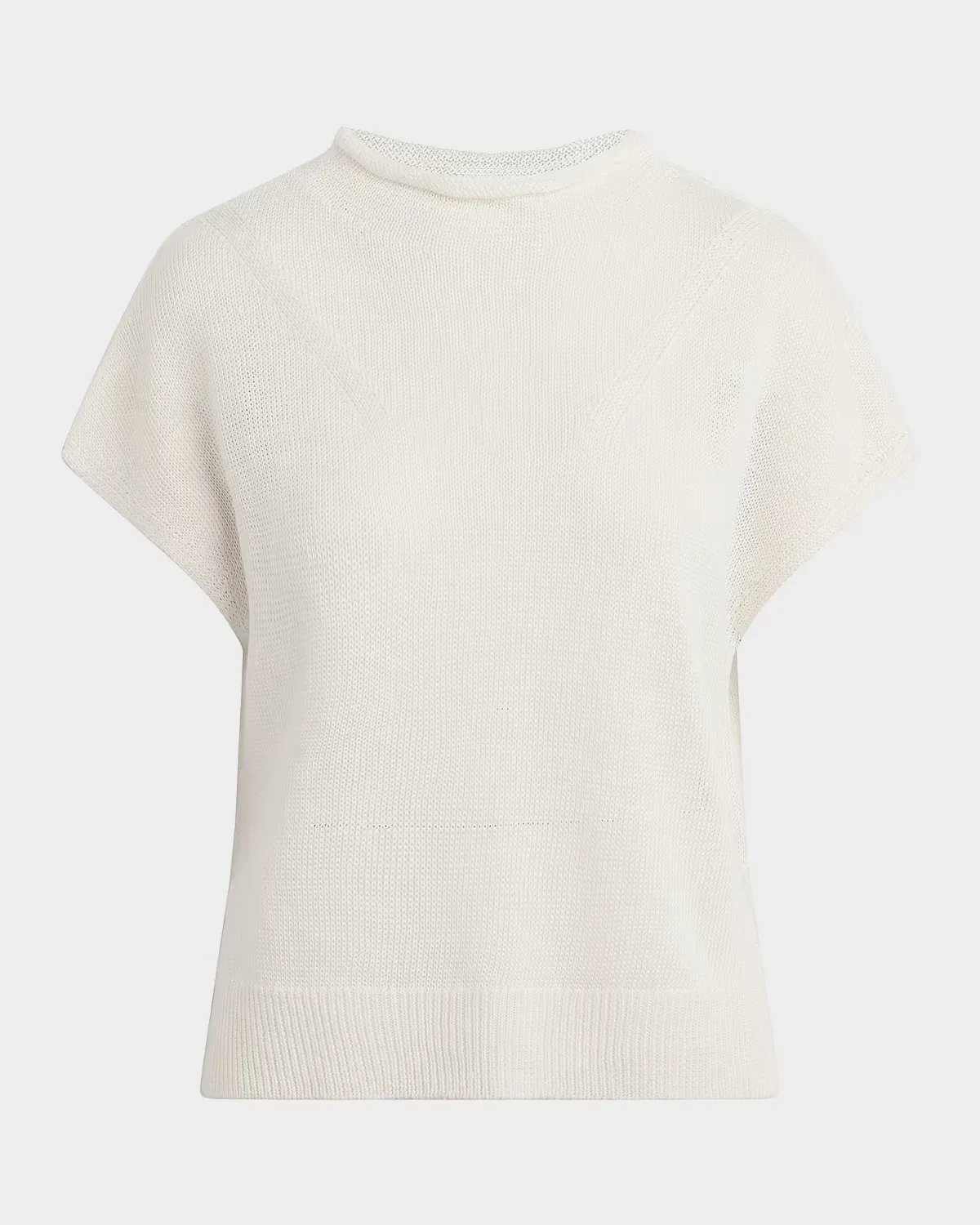 The Stevie Linen Short-Sleeve Sweater by Favorite Daughter