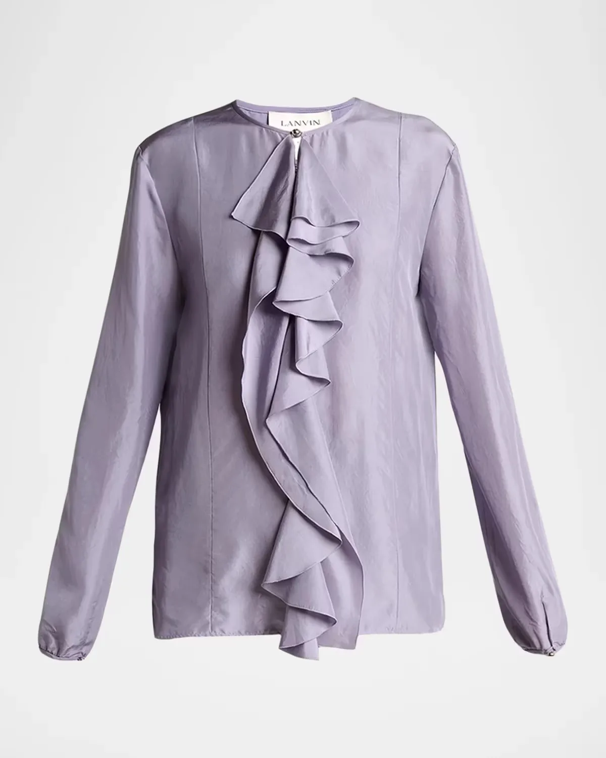 Pussy-Bow Silk Blouse by Lanvin