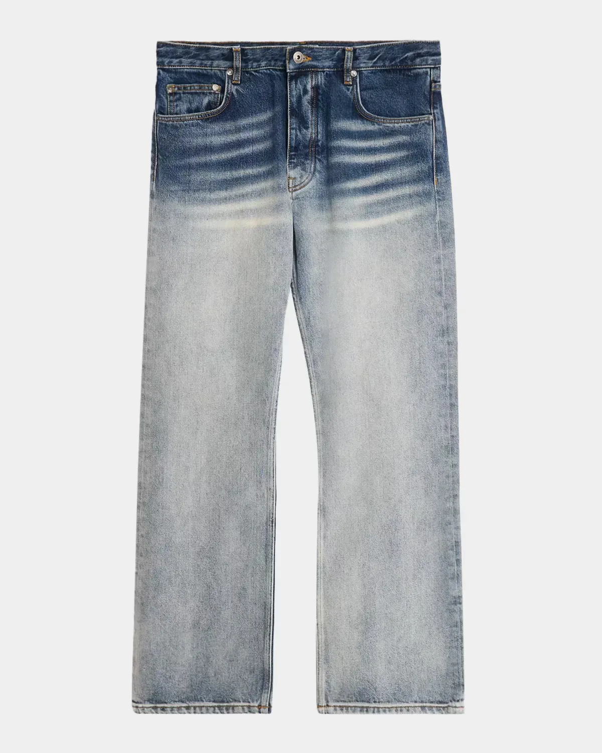 Washed Whiskered Cotton Slim Jeans by Off-White