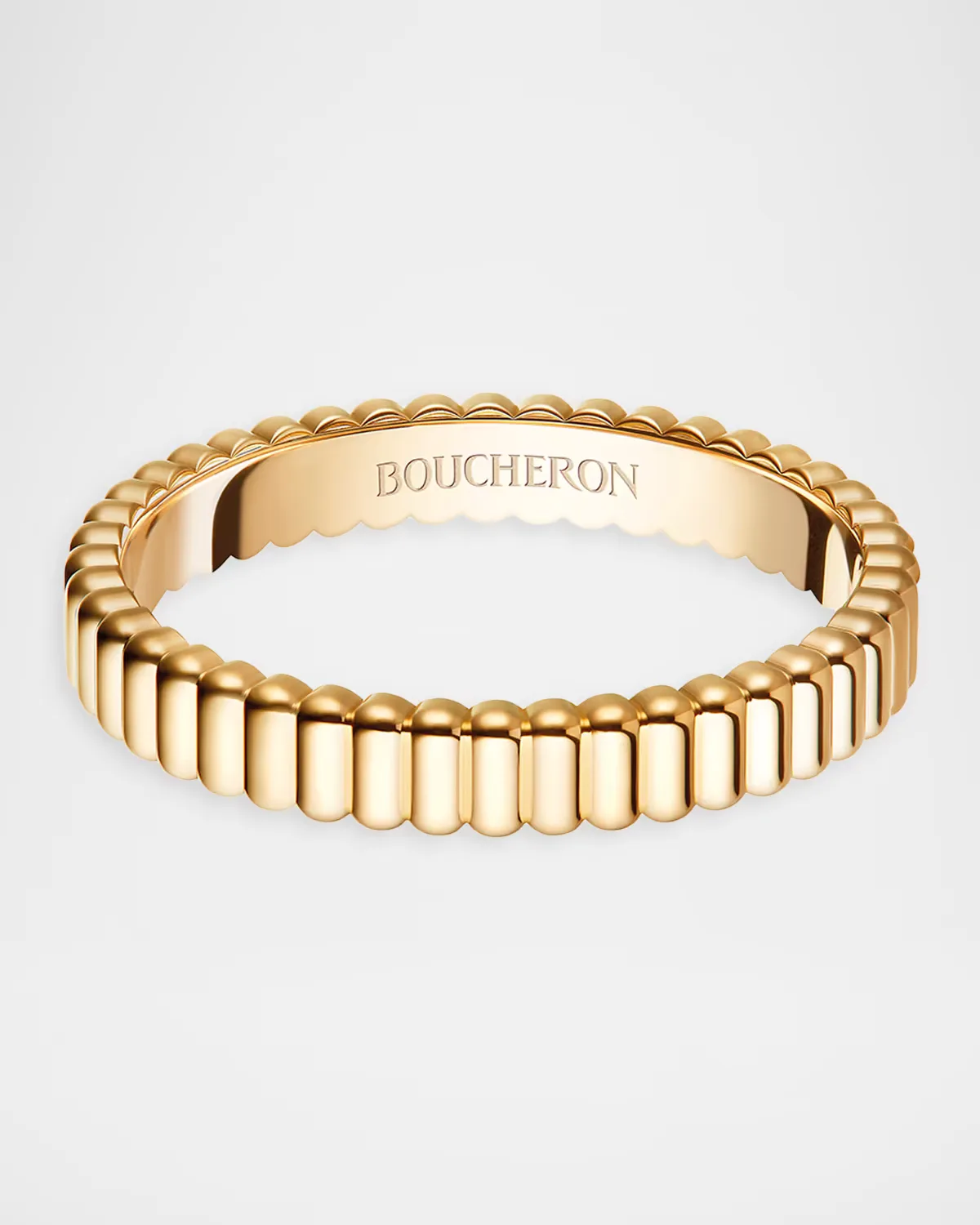 Grosgrain 18K Yellow Gold Wedding Band by Boucheron
