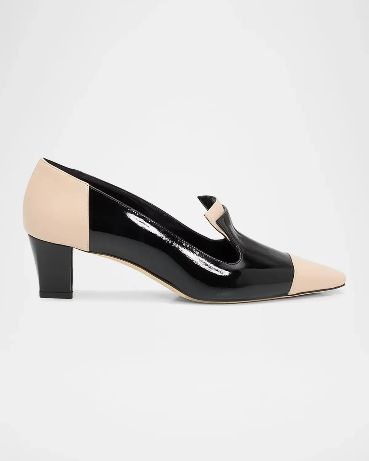 Polastron 50MM Two-Tone Leather Pumps by Manolo Blahnik