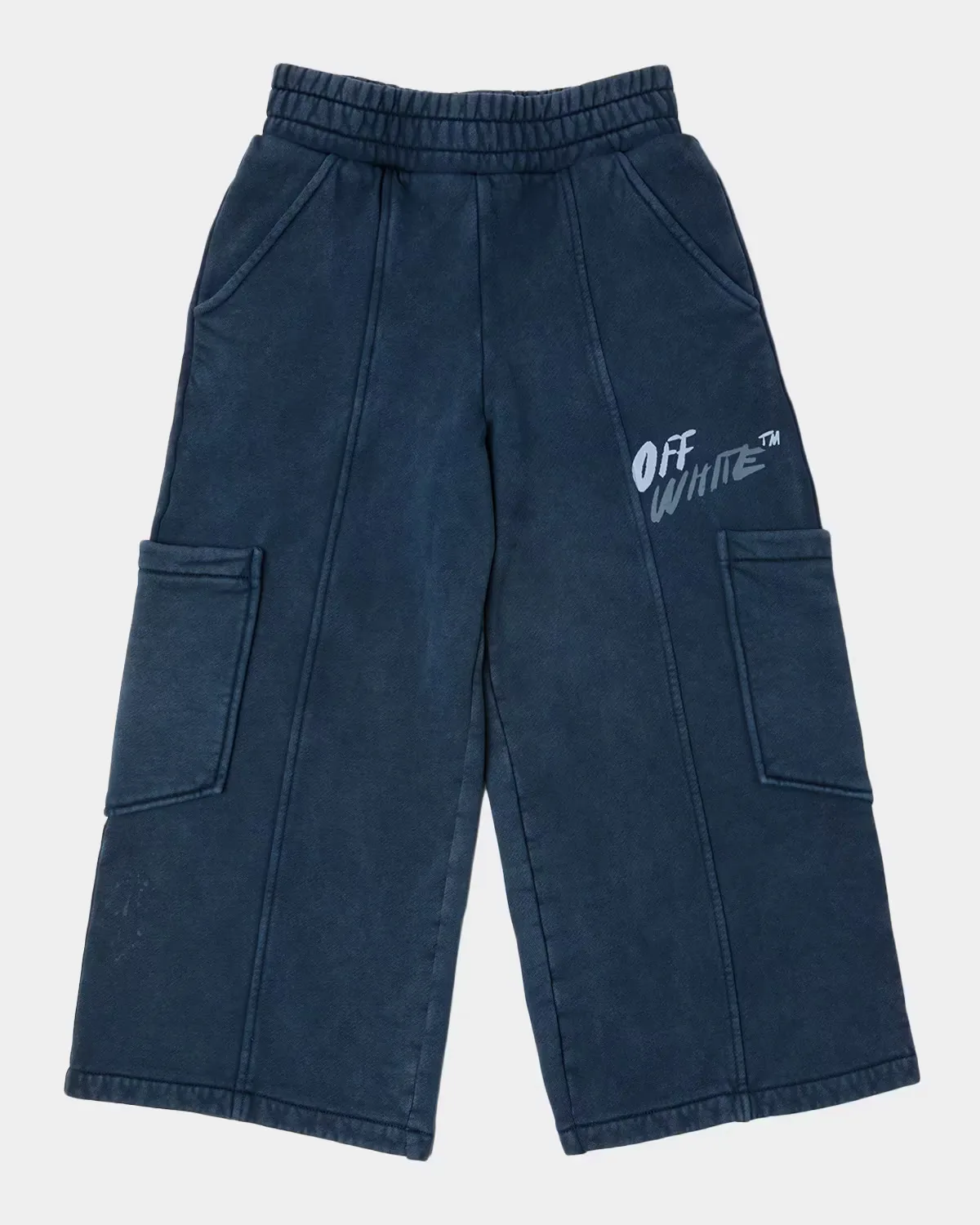 Diagonal Writings Cotton Cargo Pants by Off-White
