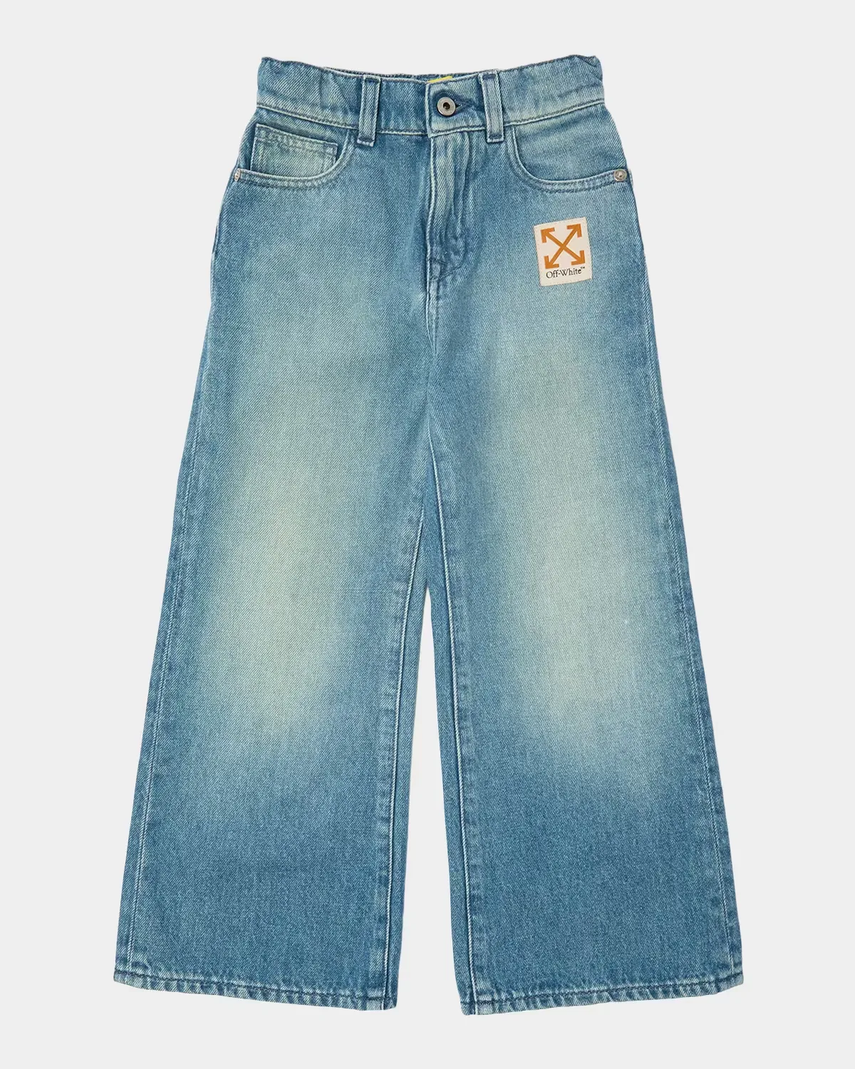 Arrow Label Wide-Leg Jeans by Off-White
