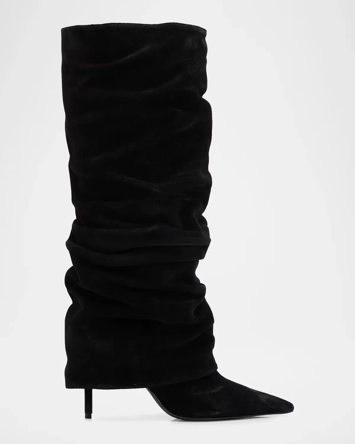 Mikki Up Cloak 75MM Suede Slouch Boots