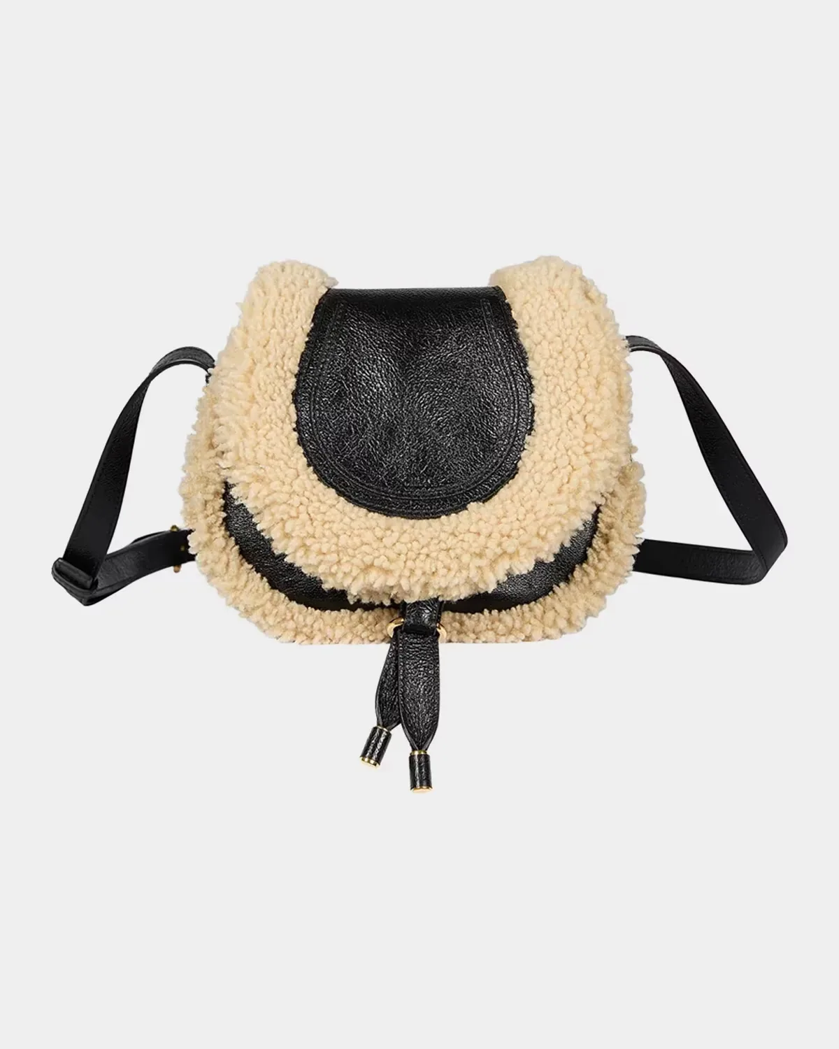 Marcie Small Shearling Crossbody Bag by Chloé