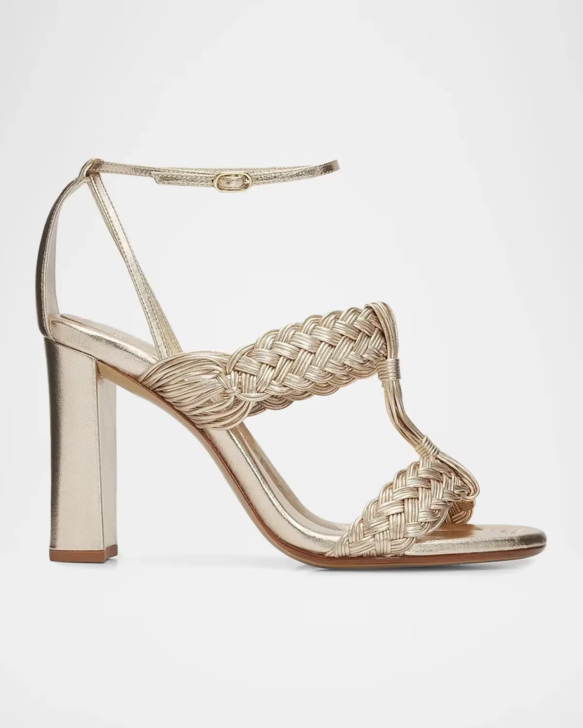 Thalia 90MM Braided Strap Block Heel Sandals by Alexandre Birman