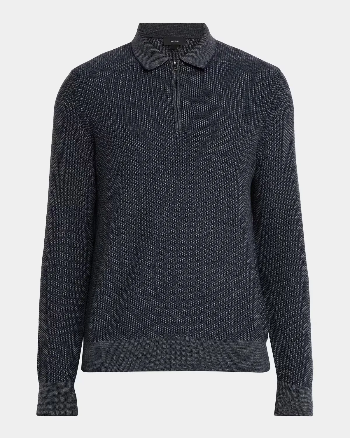 Jacquard Quarter-Zip Polo Sweater by Vince