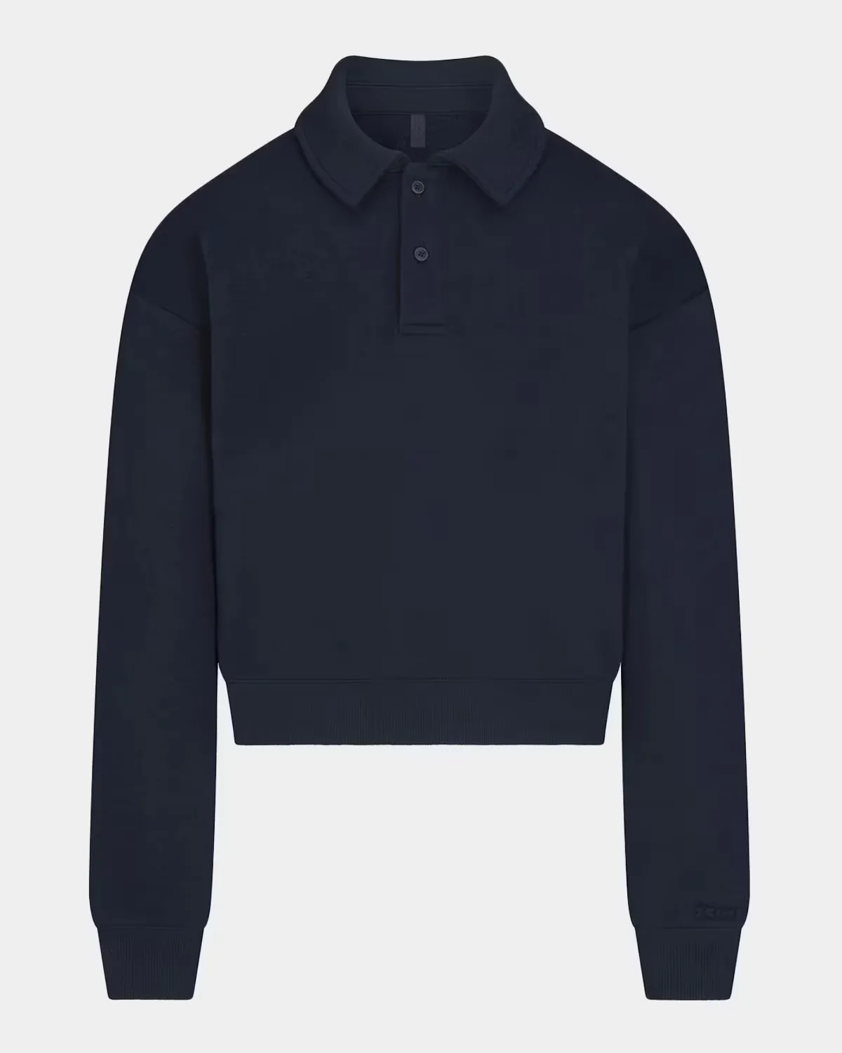 Cotton Fleece Polo Sweatshirt by SKIMS