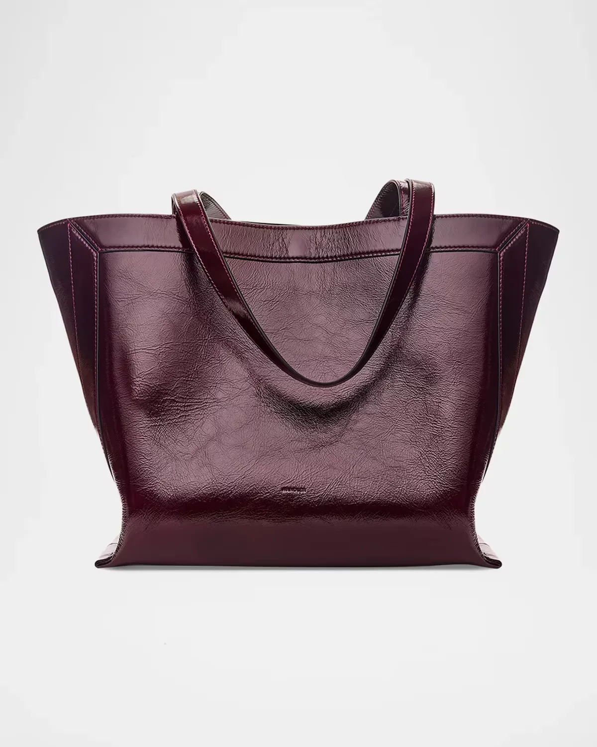 Ida Medium Glossy Leather Tote Bag by Wandler