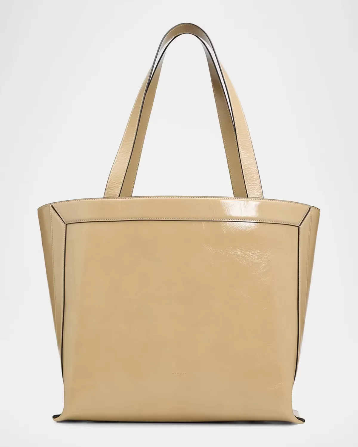 Ida High-Gloss Leather Tote