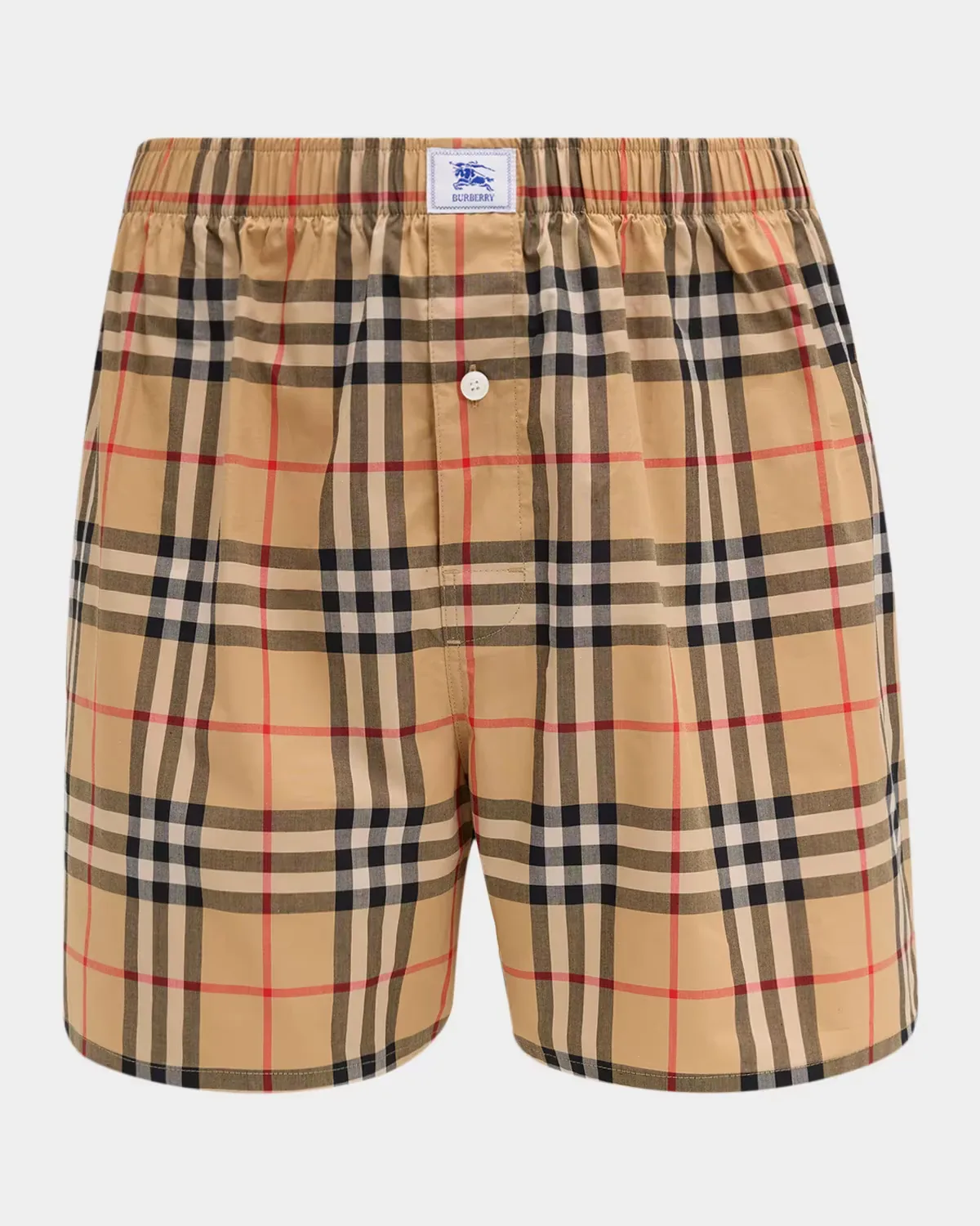 Barnaby Check Cotton Boxer Shorts by Burberry
