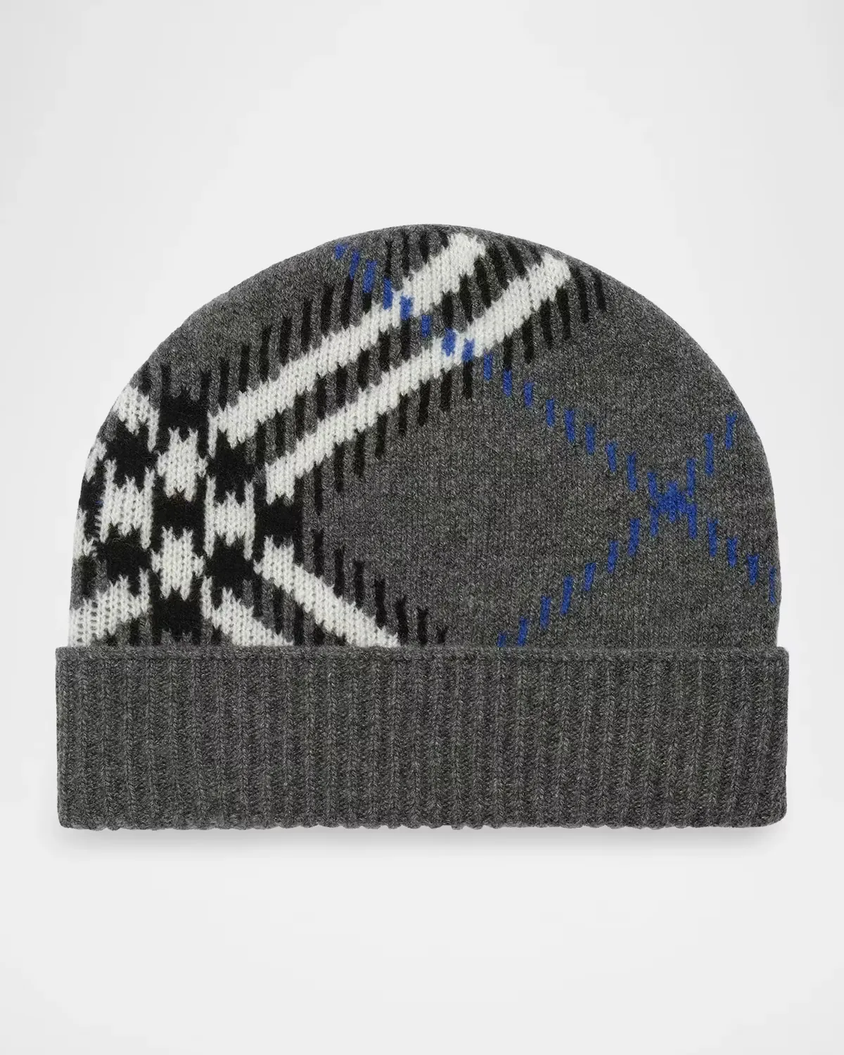 Check Cashmere-Blend Beanie by Burberry