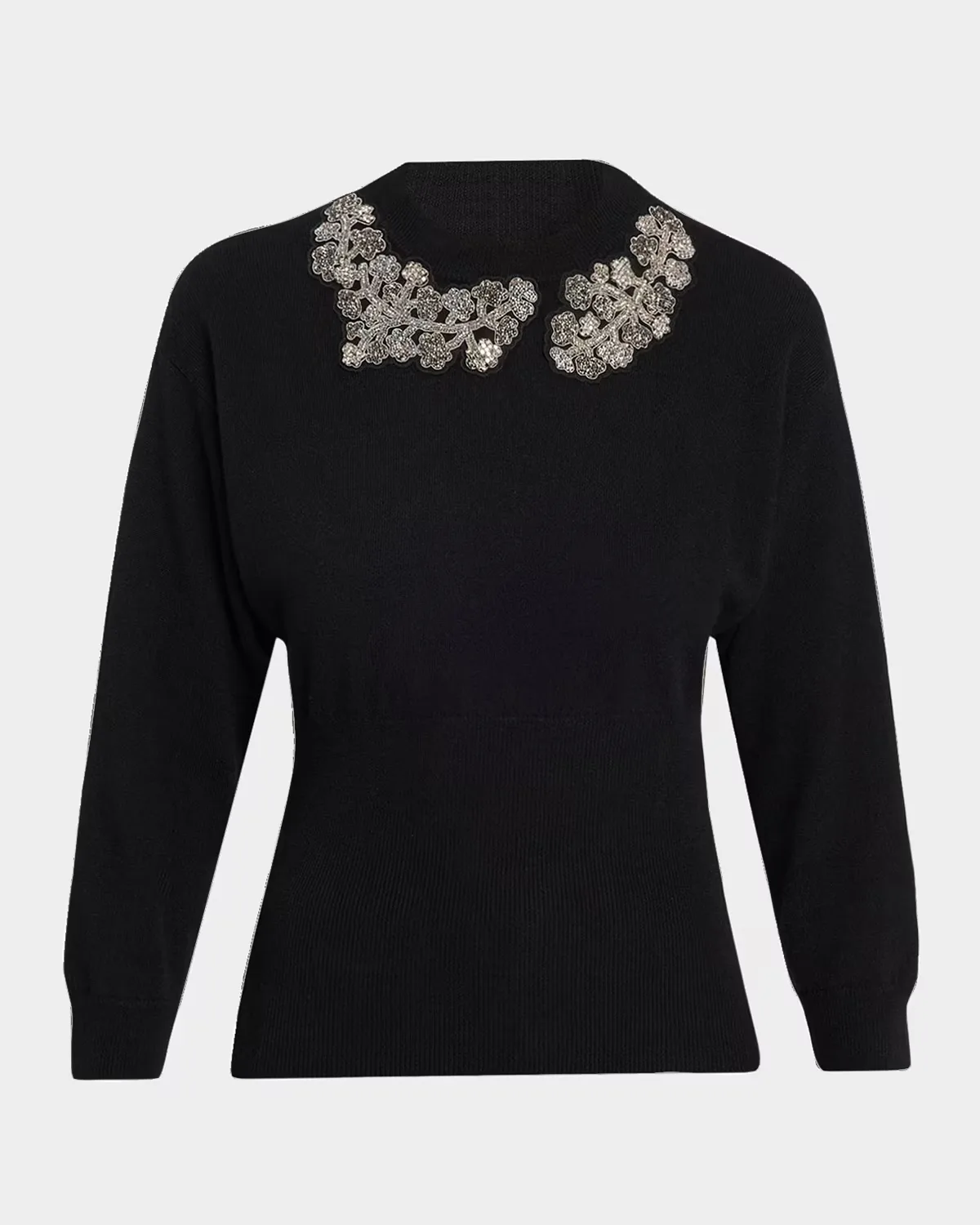 Lissia Embellished Crewneck Sweater by Chiara Boni La Petite Robe