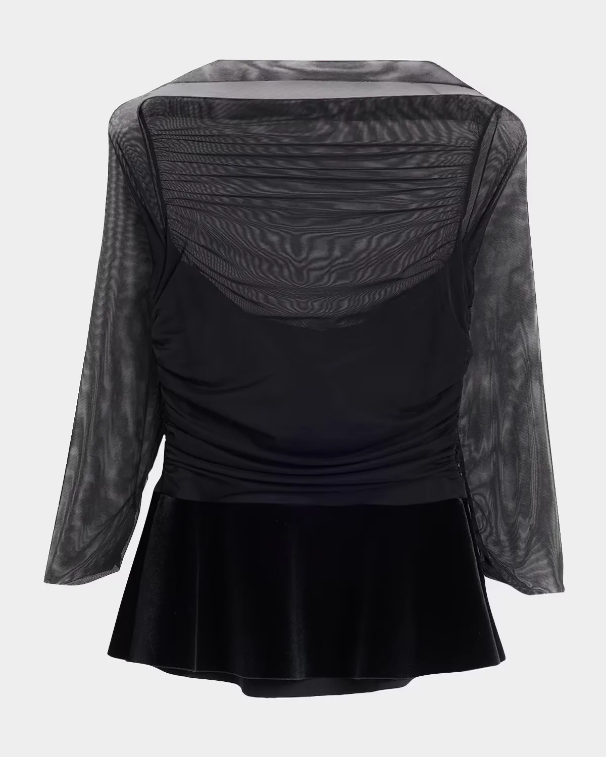 Mausi Ruched Peplum-Waist Top by Chiara Boni La Petite Robe