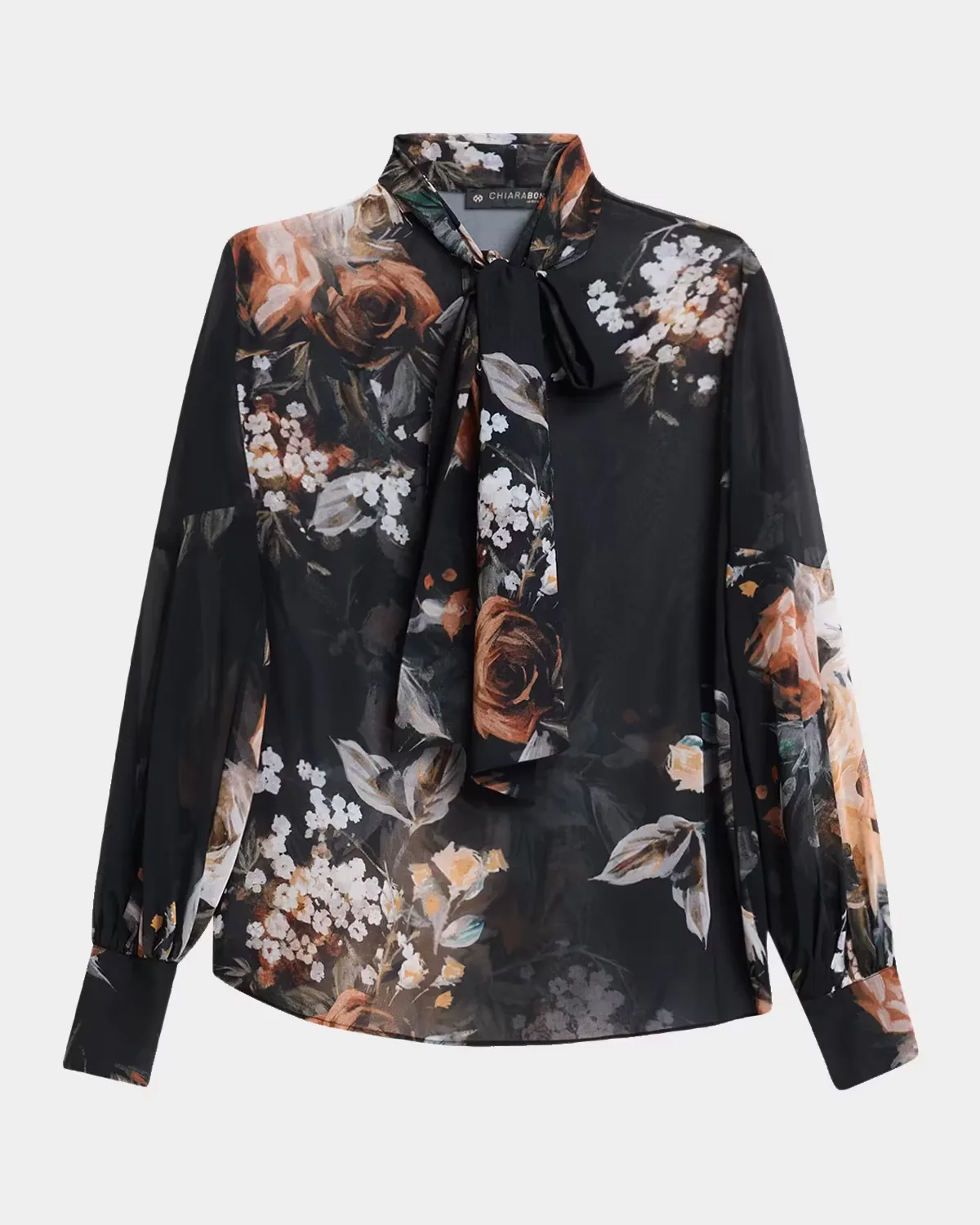 Floral Tieneck Blouse by Chiara Boni La Petite Robe