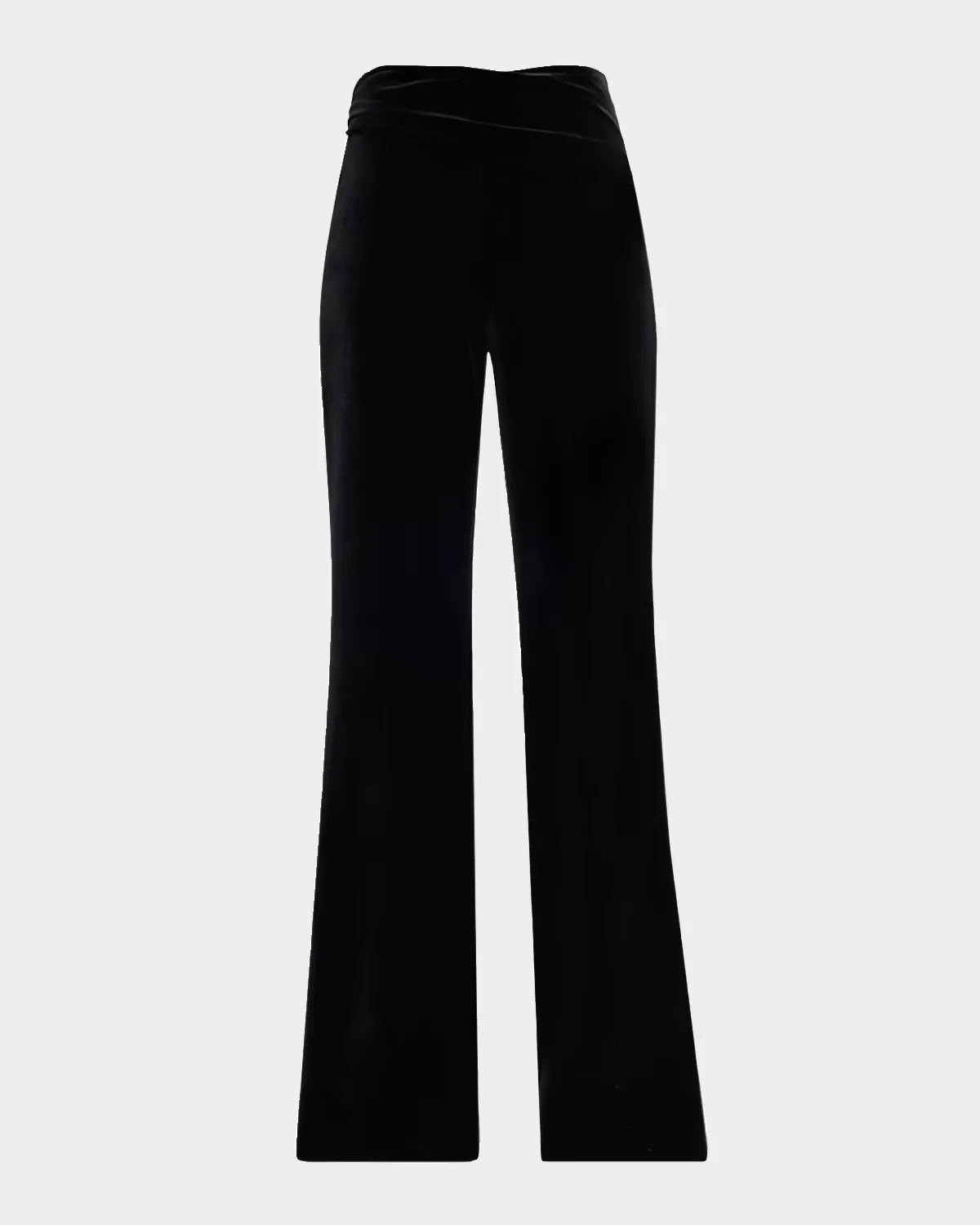 Eryda Velvet Flared-Leg Pants by Chiara Boni La Petite Robe