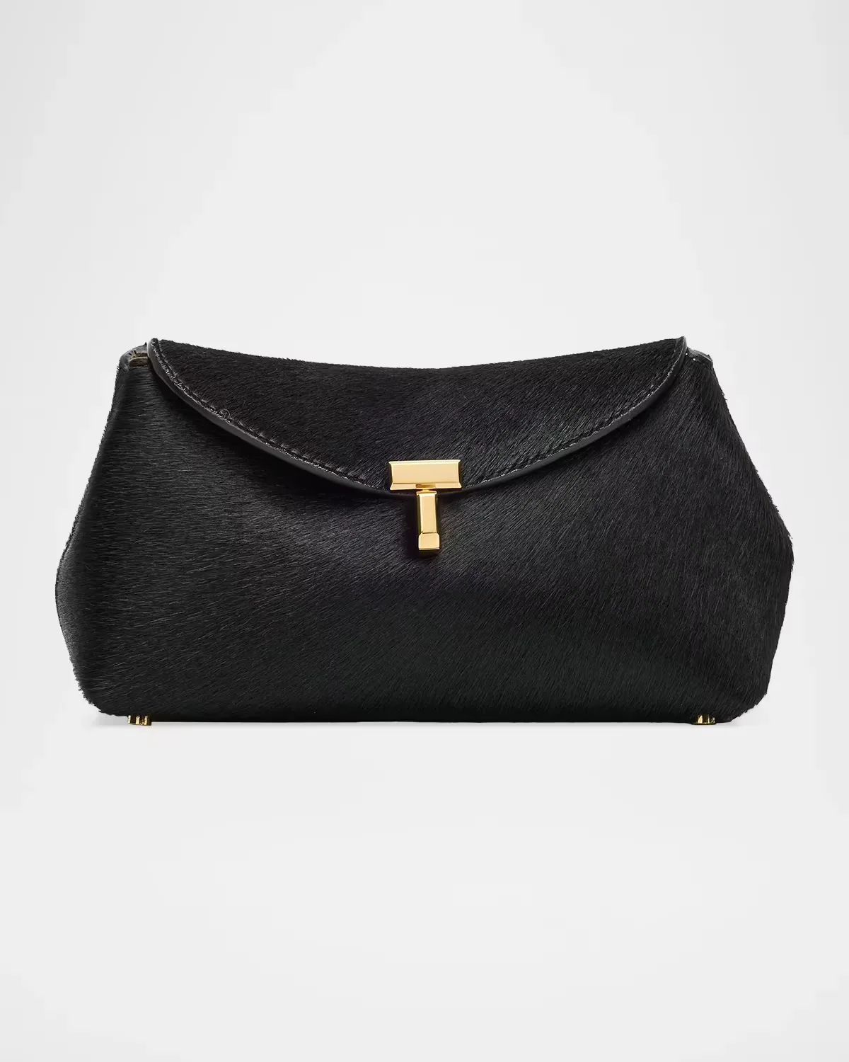 Mini T-Lock Pony Hair Clutch