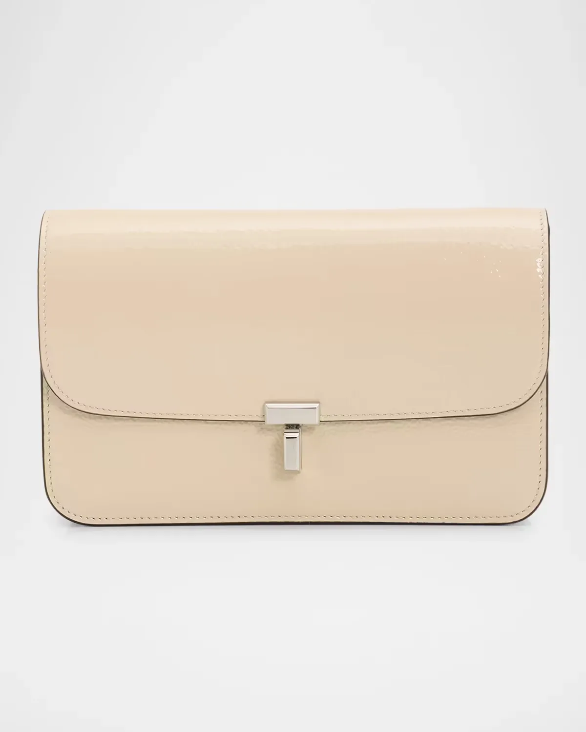 T-Lock Grained Patent Leather Crossbody Bag by Totême