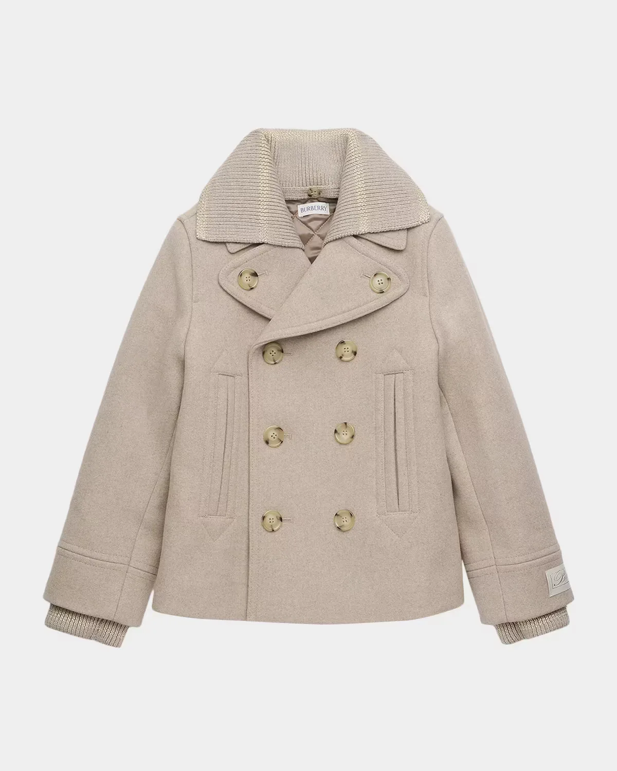 Frank Double-Breasted Peacoat by Burberry