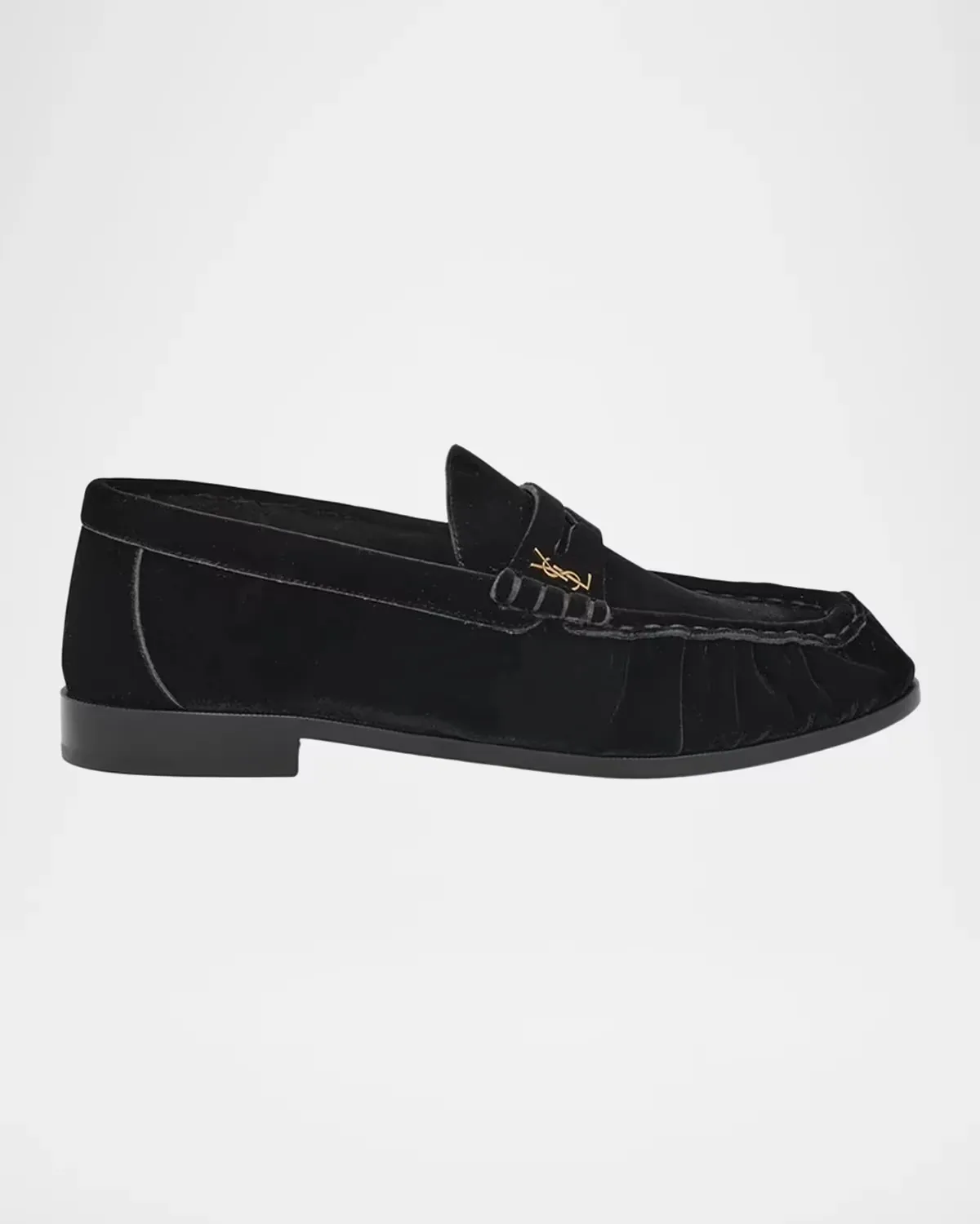 Le Loafers in Velvet by Saint Laurent