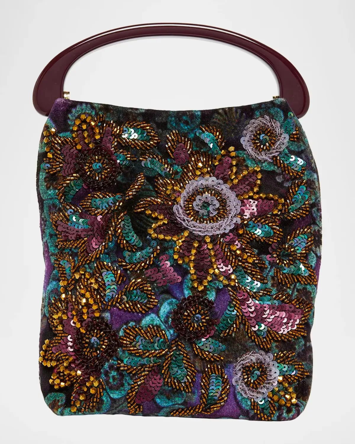Small Bead Embroidered Top-Handle Bag by Dries Van Noten